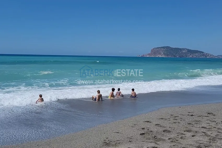 Nieruchomość na zezwolenie na pobyt. Apartament z 2 sypialniami z meblami i widokiem na rzekę Dim — Alanya, Tosmur 16 