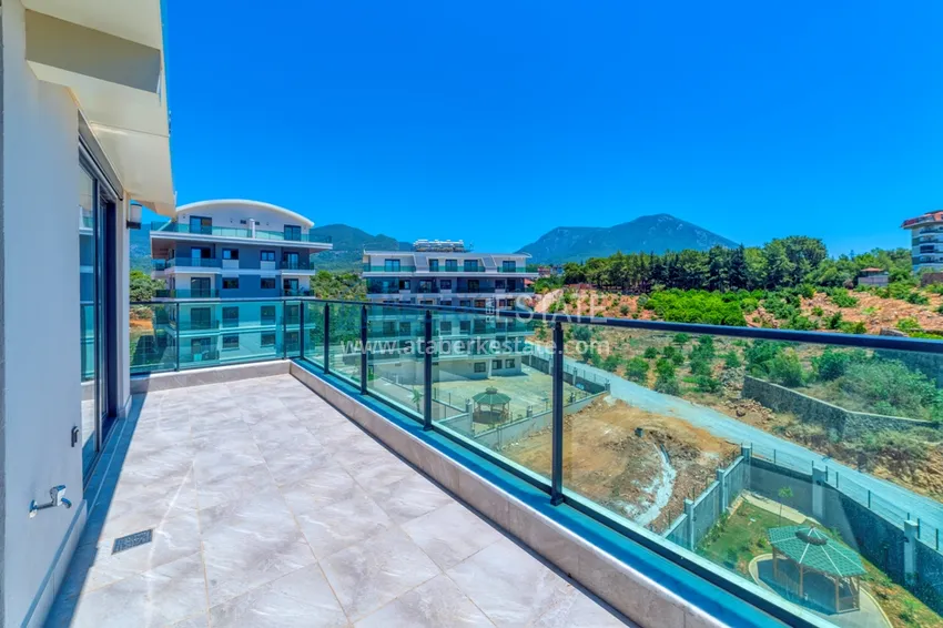 Kupuj  Dwupoziomowy penthouse 2+1 z nowymi meblami i widokiem na góry w Oba, Alanya 17 