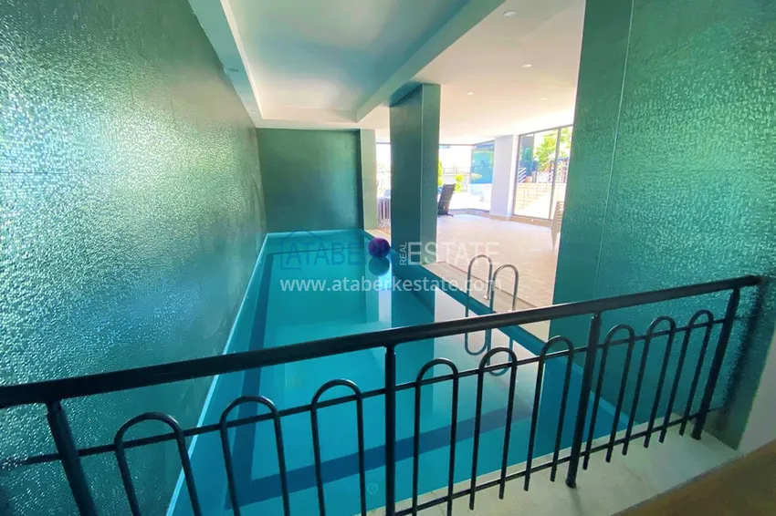 Dwupokojowy apartament z panoramicznym widokiem na morze i góry w centrum Mahmutlar 16 