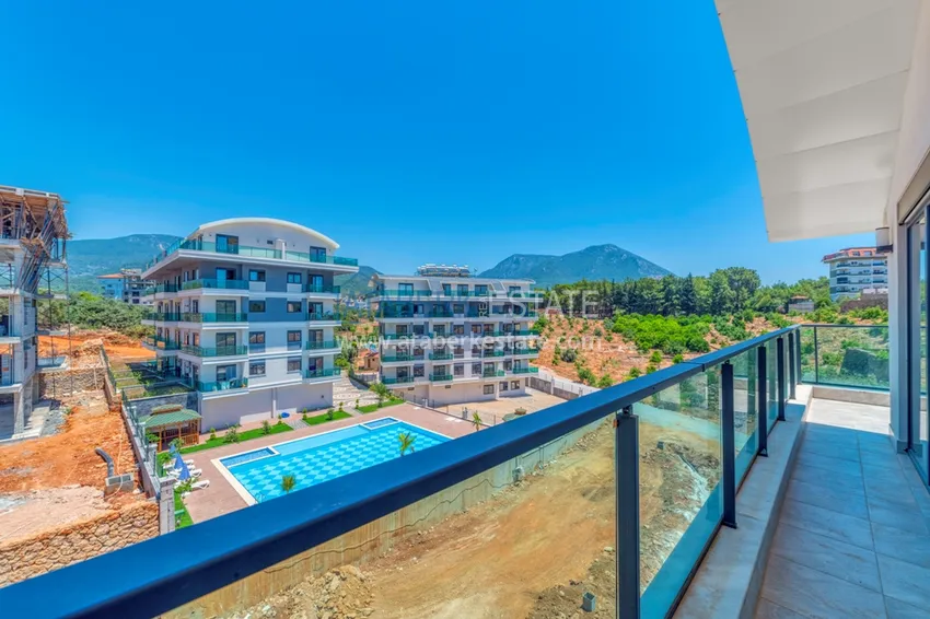Kupuj  Dwupoziomowy penthouse 2+1 z nowymi meblami i widokiem na góry w Oba, Alanya 18 