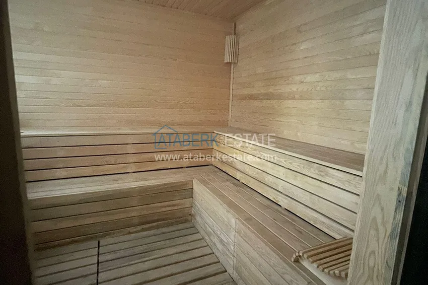 Dwupokojowy apartament z panoramicznym widokiem na morze i góry w centrum Mahmutlar 18 
