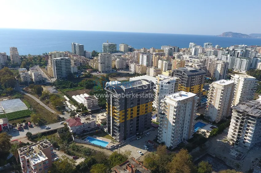Dwupokojowy apartament z panoramicznym widokiem na morze i góry w centrum Mahmutlar 1 