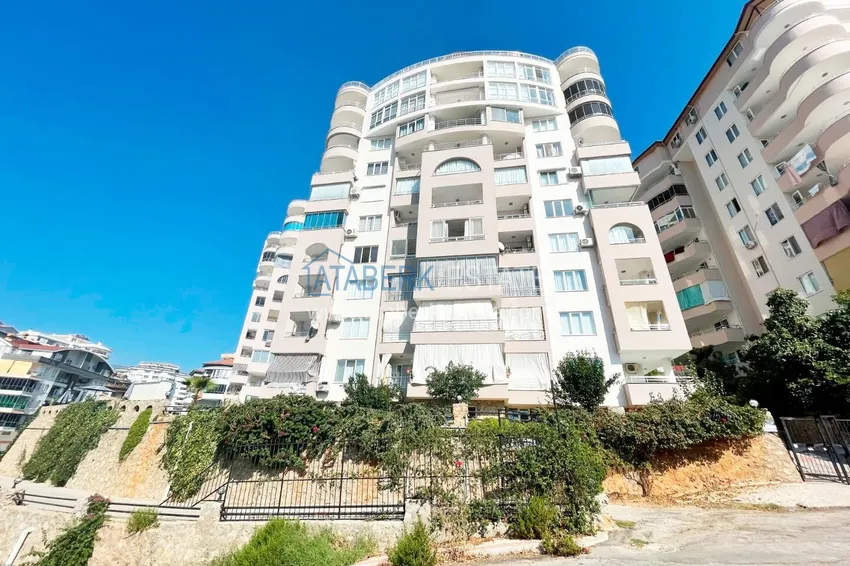 Apartament 2+1 z meblami i widokiem na morze, odpowiedni na zezwolenie na pobyt — Tosmur, Alanya 1 