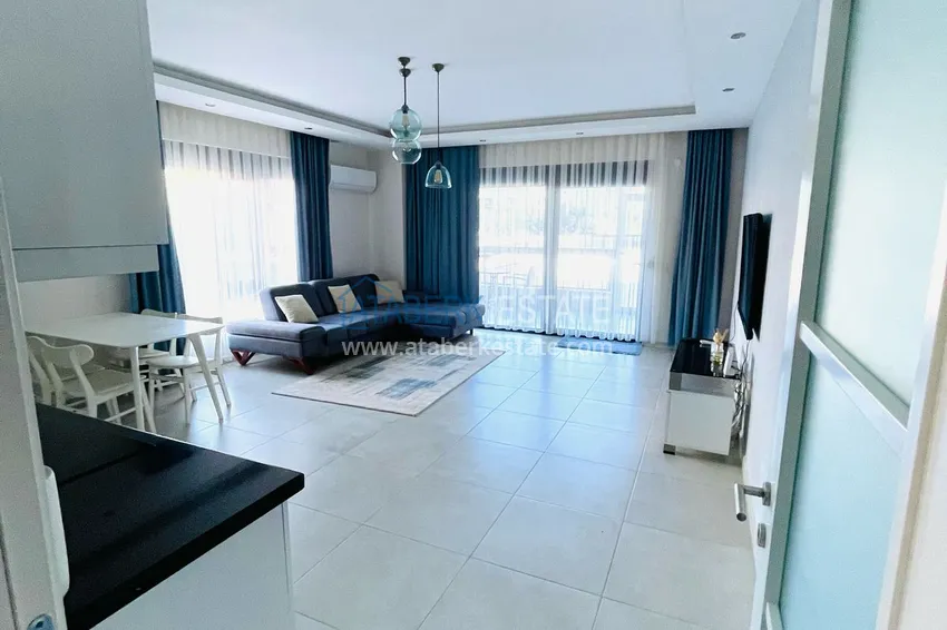 Kupuj  Umeblowane mieszkanie z jedną sypialnią do wynajęcia w prestiżowej rezydencji — dzielnica Oba, Alanya B1 1 