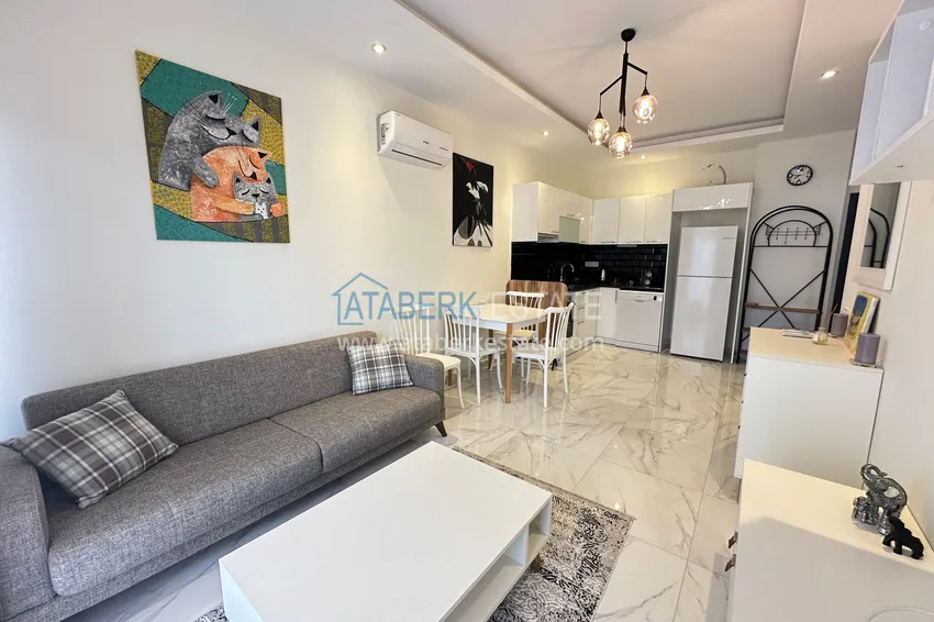 Kupuj  Jednopokojowy apartament z meblami w przytulnym kompleksie — Kestel, Alanya 1 