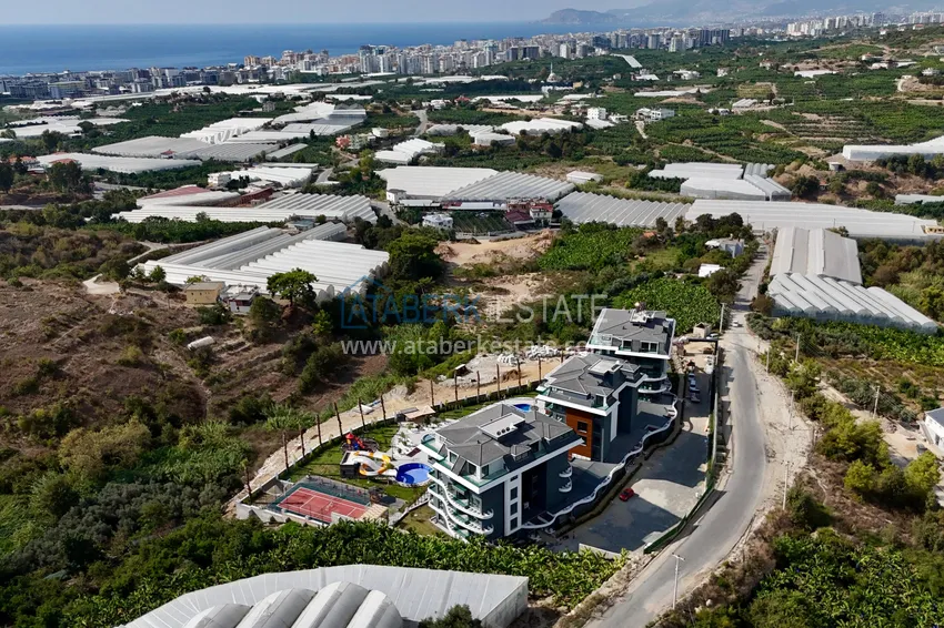 Dobrze wykończony apartament z jedną sypialnią w komfortowej rezydencji — dzielnica Kargicak, Alanya 1 