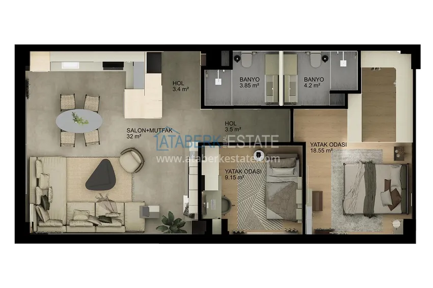 Kupuj taniej Luksusowy kompleks mieszkaniowy w kurorcie Kundu, Antalya — projekt koncepcyjny typu hotelowego 7 