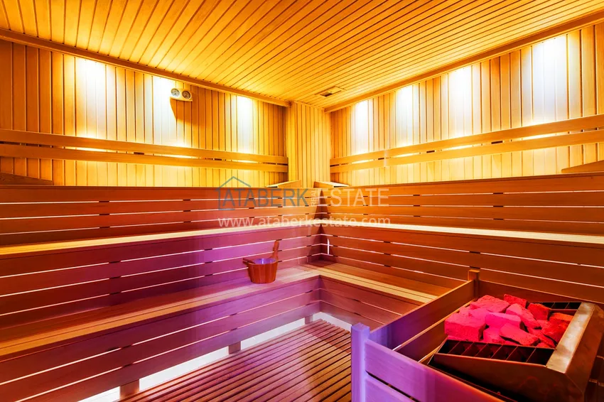 Apartament 2+1 z meblami i widokiem na morze — luksusowy kompleks w Kargicak 23 