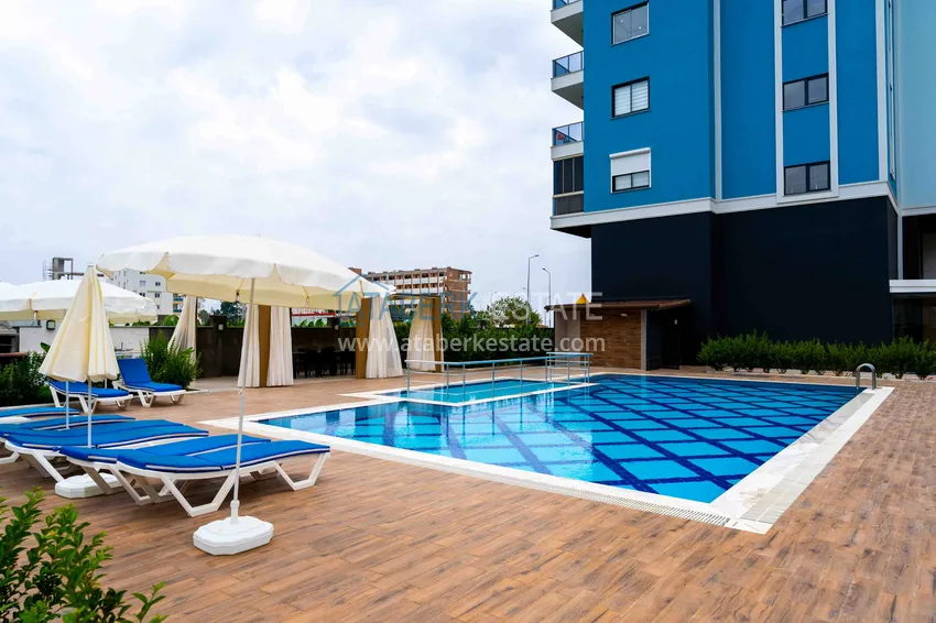 Jednopokojowy apartament z meblami i widokiem na morze w okazyjnej cenie — Kargicak, Alanya 2 