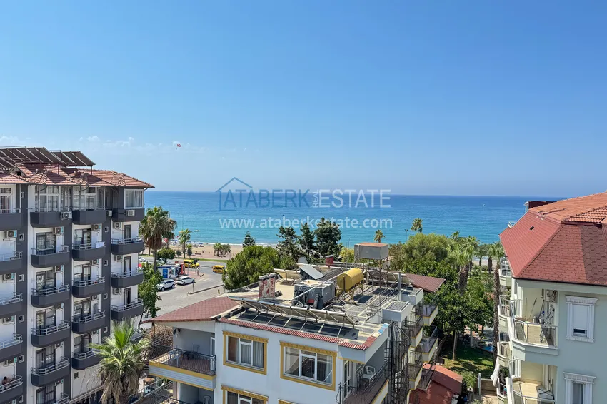 Kupuj  Panoramiczny dwupoziomowy penthouse 4+1 w centrum Alanyi — pierwszy nadbrzeżny, odpowiedni dla obywatelstwa 38 