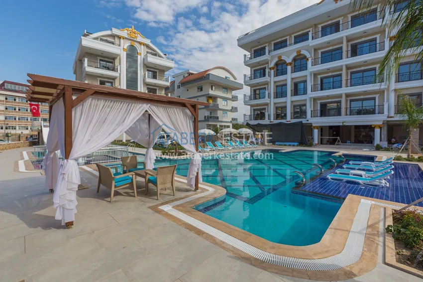 Świetna cena! Stylowy apartament pod klucz 1+1 w komfortowej rezydencji — Oba, Alanya 3 