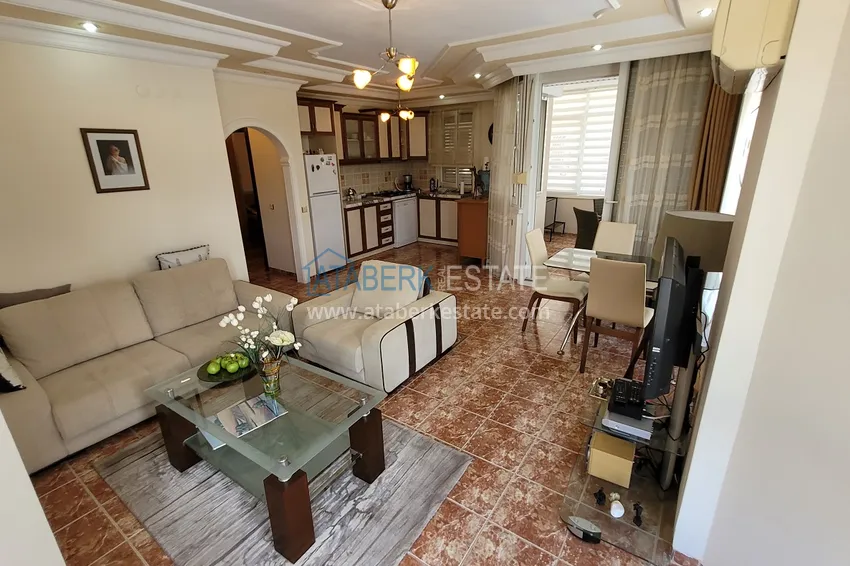 Kupuj  Nieruchomość na zezwolenie na pobyt. Apartament z 2 sypialniami z meblami i widokiem na rzekę Dim — Alanya, Tosmur 2 