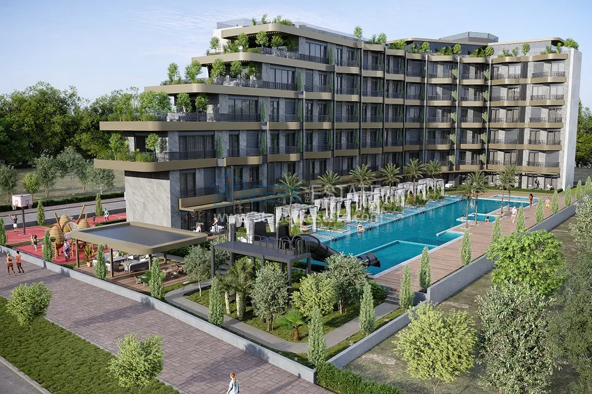 Luksusowy kompleks mieszkaniowy w kurorcie Kundu, Antalya — projekt koncepcyjny typu hotelowego 3 