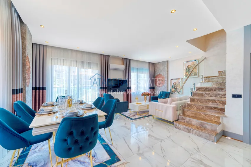 Kupuj  Dwupoziomowy penthouse 2+1 z nowymi meblami i widokiem na góry w Oba, Alanya 3 