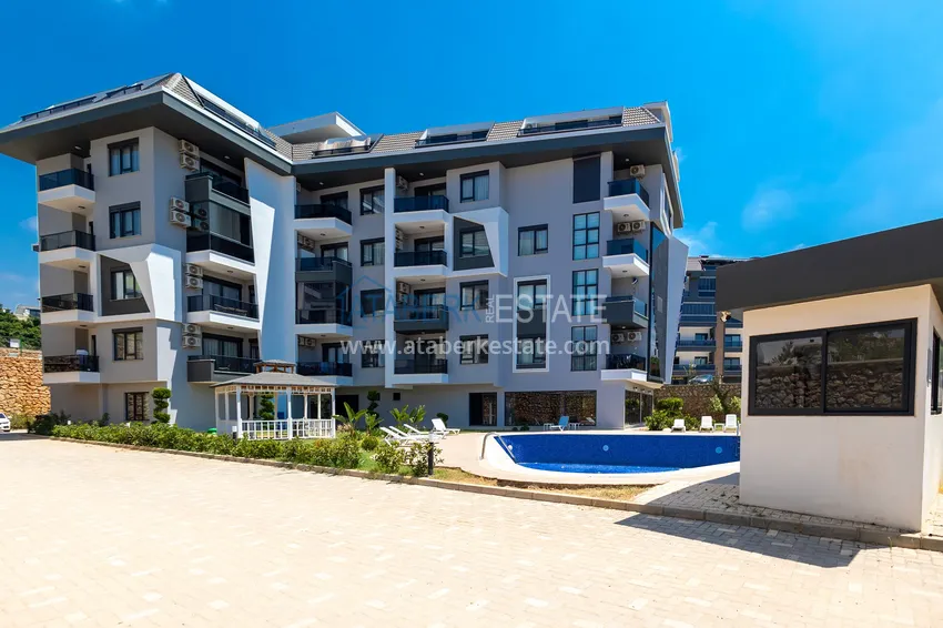 Jednopokojowy apartament z meblami w Alanyi, dzielnica Oba 3 