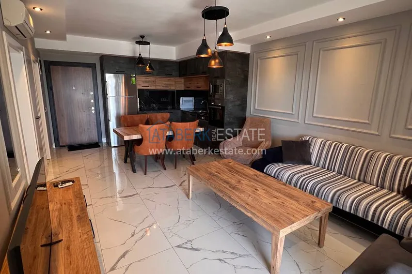 Kupuj  Apartament 1+1 z meblami i widokiem na morze w dzielnicy Cikcilli, Alanya 3 