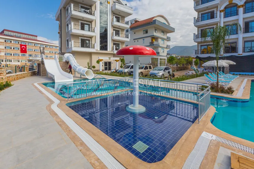 Świetna cena! Stylowy apartament pod klucz 1+1 w komfortowej rezydencji — Oba, Alanya 4 