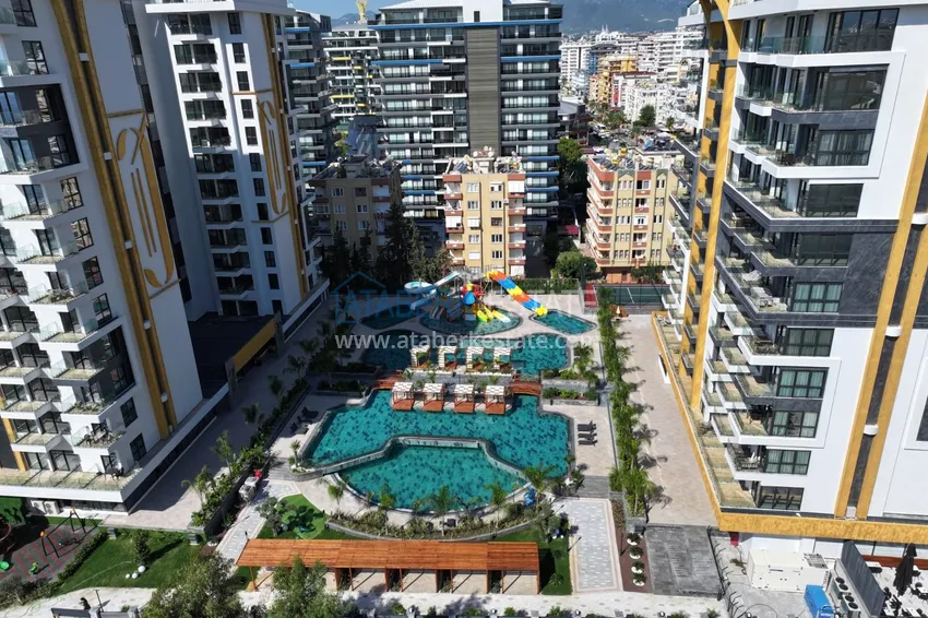 Apartament przy plaży z bezpośrednim widokiem na morze w Alanya, dzielnica Mahmutlar 4 