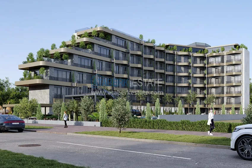 Luksusowy kompleks mieszkaniowy w kurorcie Kundu, Antalya — projekt koncepcyjny typu hotelowego 4 