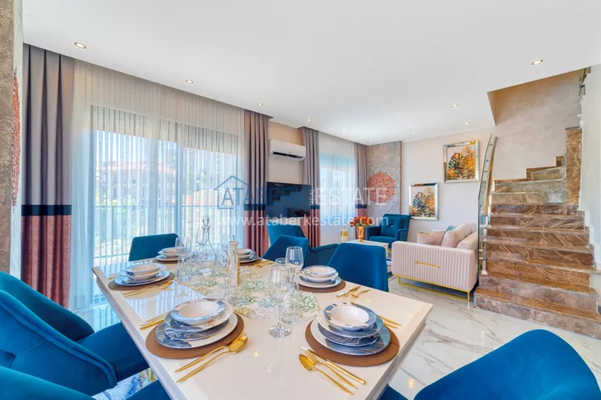 Kupuj  Dwupoziomowy penthouse 2+1 z nowymi meblami i widokiem na góry w Oba, Alanya 4 