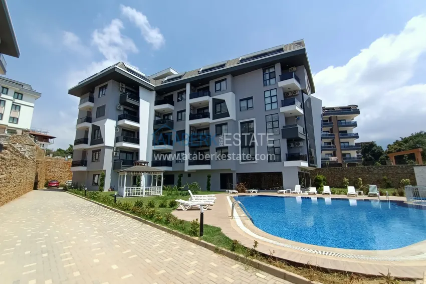 Jednopokojowy apartament z meblami w Alanyi, dzielnica Oba 4 
