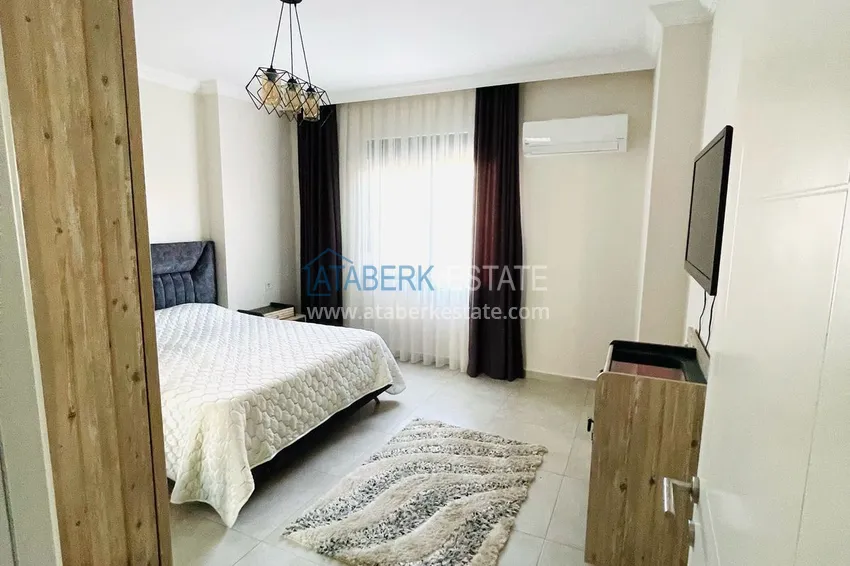 Kupuj  Umeblowane mieszkanie z jedną sypialnią do wynajęcia w prestiżowej rezydencji — dzielnica Oba, Alanya B1 4 
