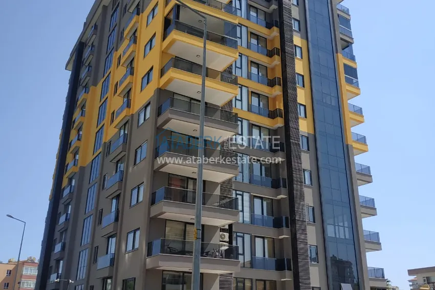 Dwupokojowy apartament z panoramicznym widokiem na morze i góry w centrum Mahmutlar 5 