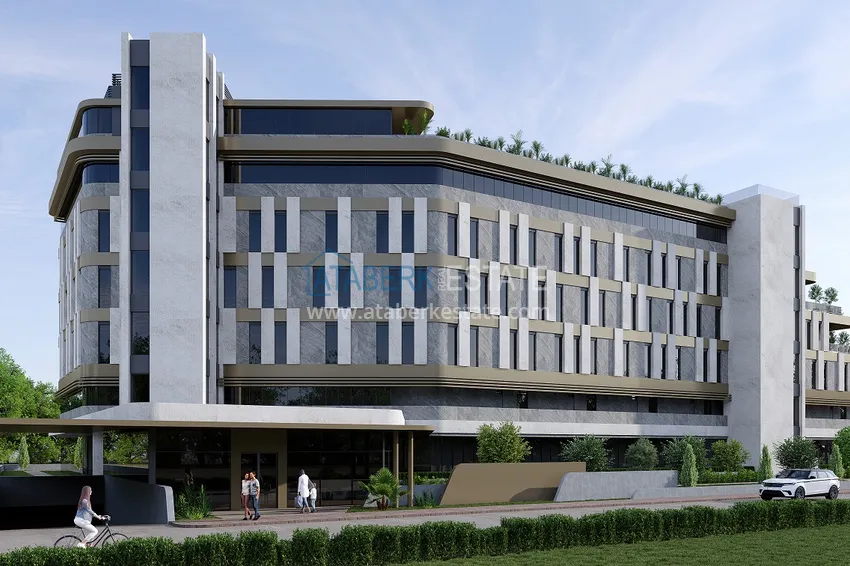 Luksusowy kompleks mieszkaniowy w kurorcie Kundu, Antalya — projekt koncepcyjny typu hotelowego 5 