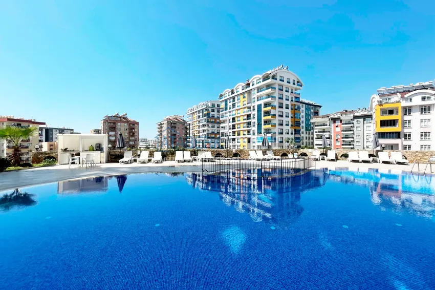 Apartament 2+1 z meblami i widokiem na morze, odpowiedni na zezwolenie na pobyt — Tosmur, Alanya 5 