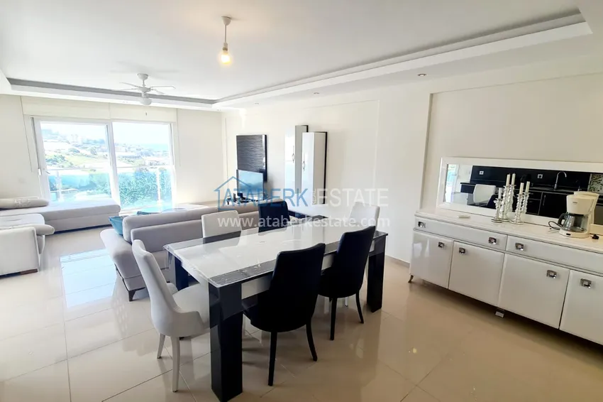 Kupuj  Apartament 2+1 z meblami i widokiem na morze — luksusowy kompleks w Kargicak 6 