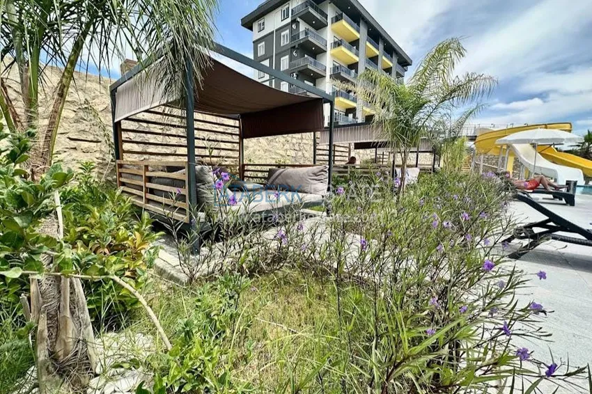 Dobrze wykończony apartament z jedną sypialnią w Alanya, dzielnica Avsallar 6 