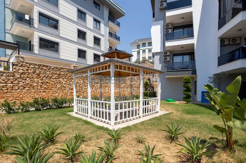 Jednopokojowy apartament z meblami w Alanyi, dzielnica Oba 6 