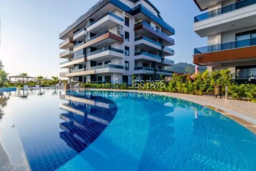 Umeblowane mieszkanie z jedną sypialnią do wynajęcia w prestiżowej rezydencji — dzielnica Oba, Alanya B1 5 