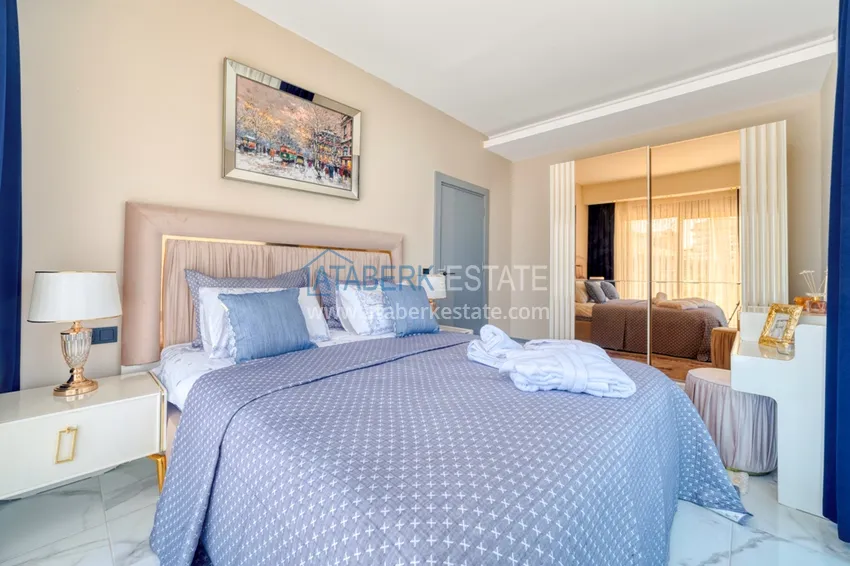 Kupuj  Dwupoziomowy penthouse 2+1 z nowymi meblami i widokiem na góry w Oba, Alanya 8 