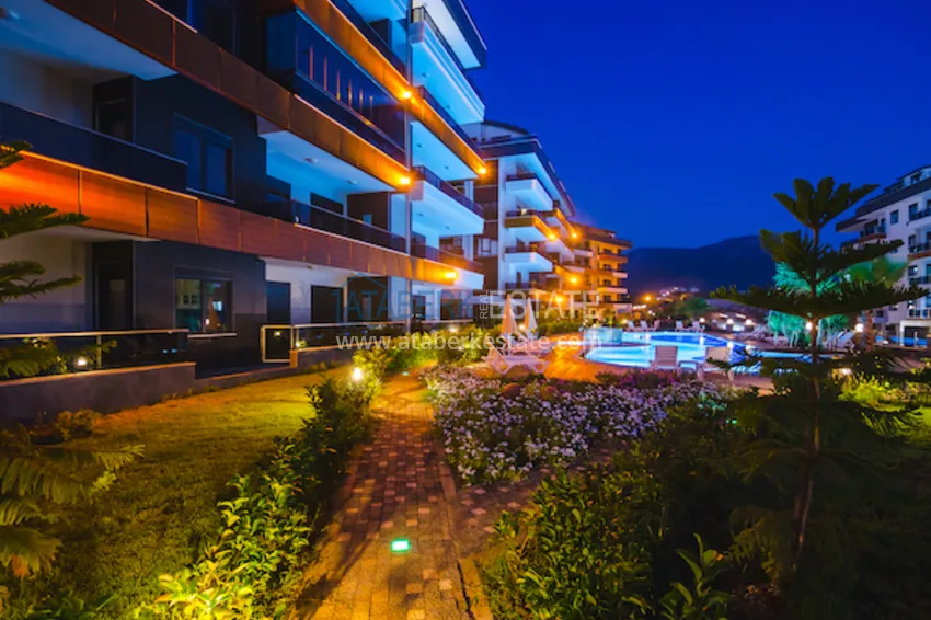 Umeblowane mieszkanie z jedną sypialnią do wynajęcia w prestiżowej rezydencji — dzielnica Oba, Alanya B1 7 
