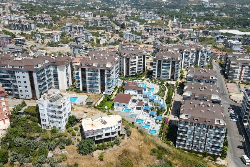 Umeblowane mieszkanie z dwiema sypialniami w kompleksie premium — Alanya, dzielnica Oba 8 