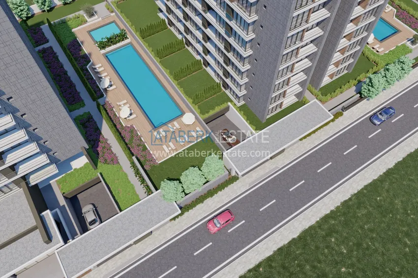 Projekt inwestycyjny w Antalyi: nowoczesny kompleks mieszkalny w Altintash z nieoprocentowanymi ratami 9 