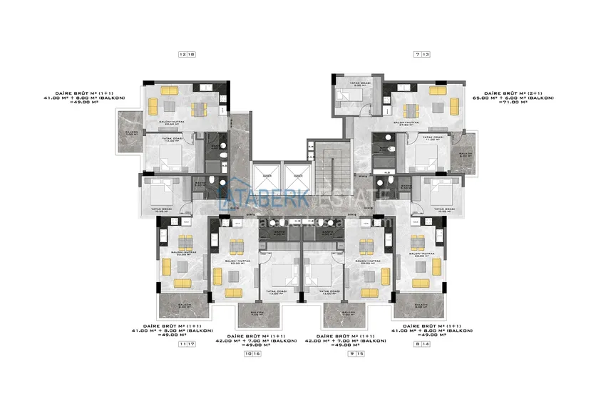 Kupuj taniej Dobrze wykończony apartament z jedną sypialnią w komfortowej rezydencji — dzielnica Kargicak, Alanya 1 