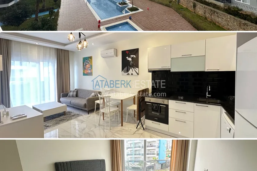 Kupuj  Jednopokojowy apartament z meblami w przytulnym kompleksie — Kestel, Alanya 11 