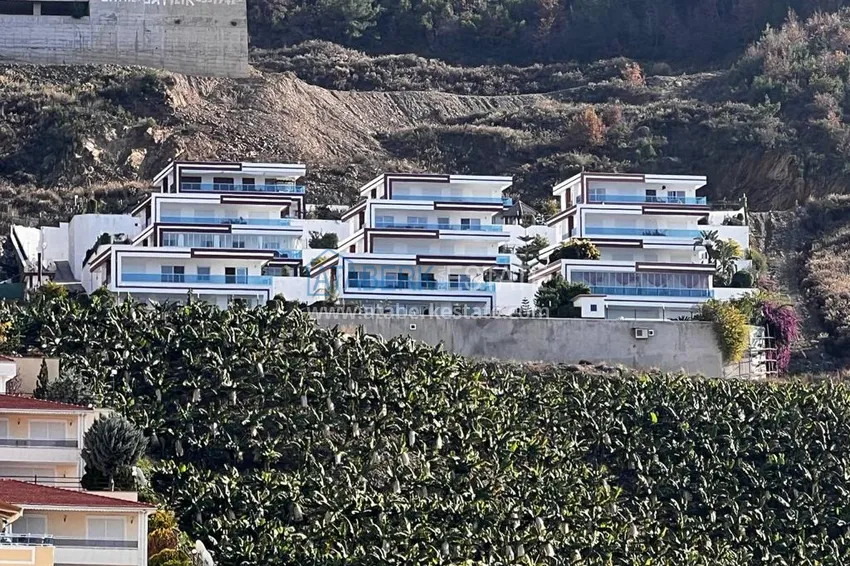 Luksusowa willa z widokiem z meblami i prywatnym basenem w luksusowym kompleksie - Kargicak, Alanya 2 