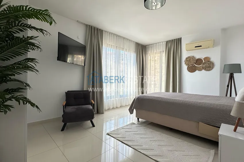Kupuj  Mieszkanie liniowe 3+1 z meblami w elitarnej rezydencji — Alanya, dzielnica Kestel  14 