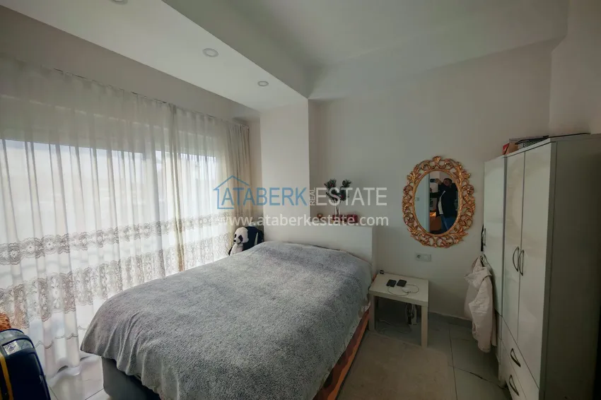 Kupuj  1+1 mieszkanie z meblami i działką w kompleksie mieszkalnym - Alanya, dzielnica Avsallar 10 