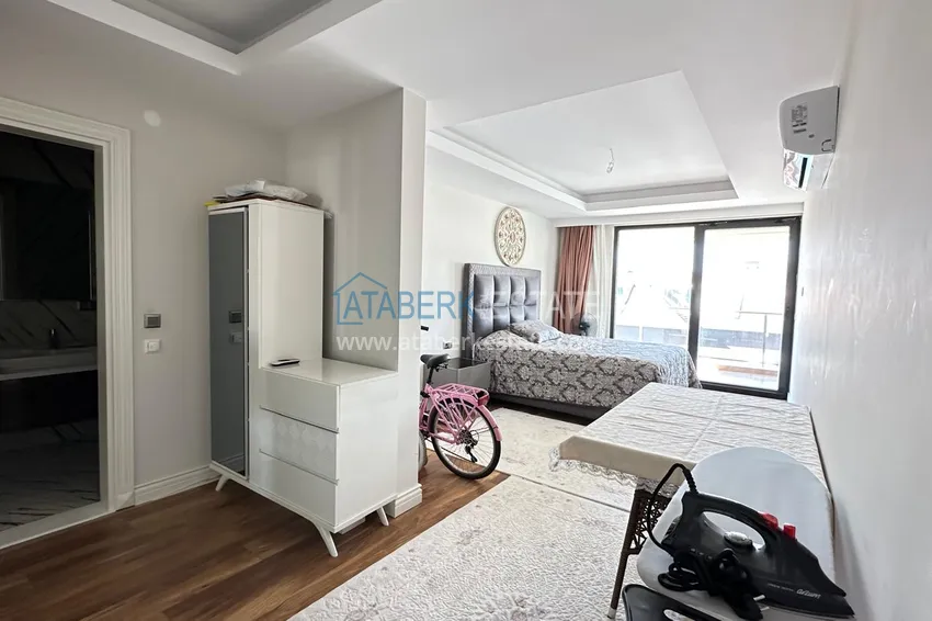 Kupuj  Umeblowany penthouse 2+1 z widokiem na morze - Alanya, Kestel, pierwsza linia brzegowa 10 