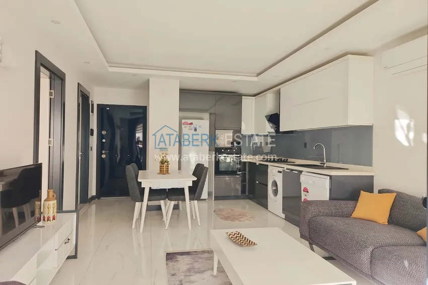 Kupuj  Przytulny apartament z jedną sypialnią z meblami w kompleksie butikowym — centrum Alanyi 11 