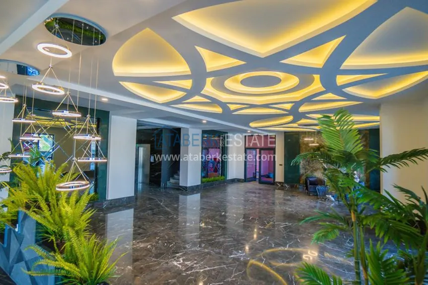Apartament 4+1 z designerskimi wnętrzami i widokami — Alanya, dzielnica Mahmutlar 9 