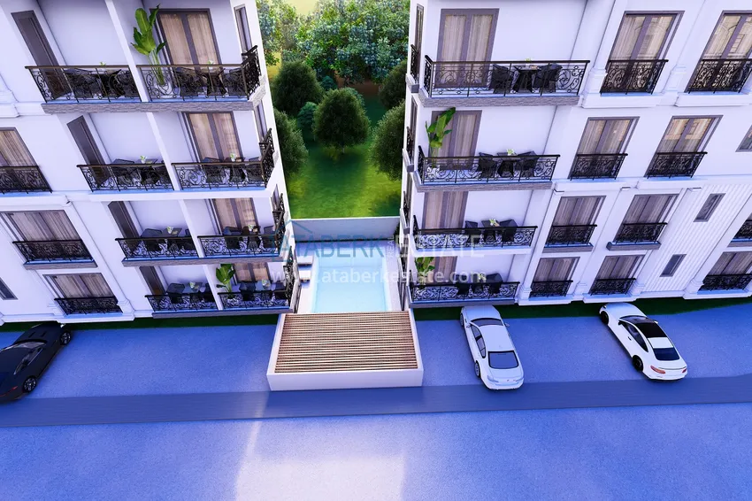 Nowy projekt w centrum Alanyi - plaża Kleopatra. Płynny składnik aktywów inwestycyjnych z perspektywą wzrostu wartości 11 