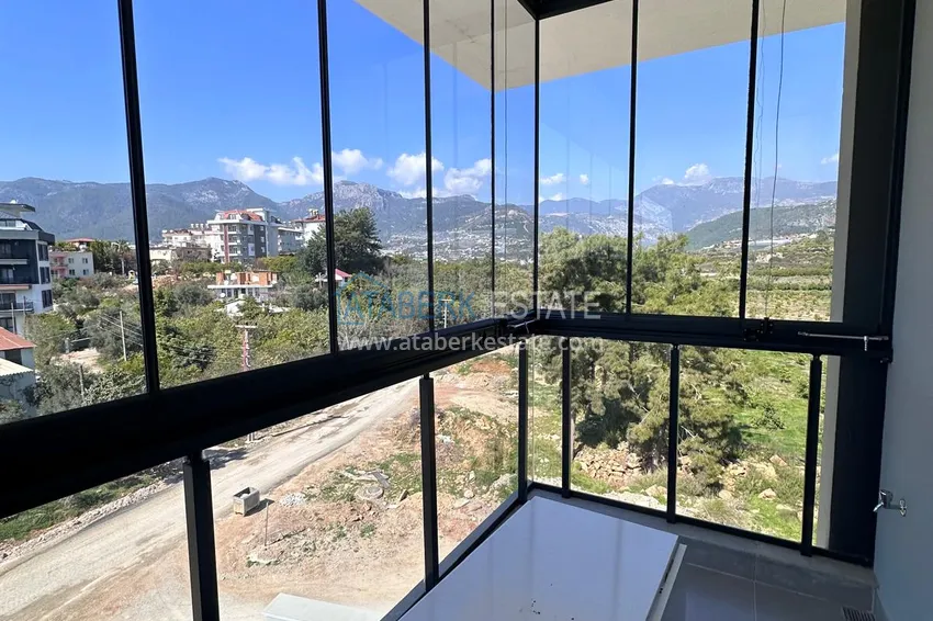 Kupuj  Apartament 1+1 z nowymi meblami i przeszklonym balkonem w nowym budynku — Alanya, dzielnica Górna Oba 11 