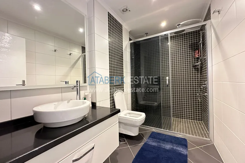 Kupuj  Jednopokojowy apartament z meblami, 80 m², odpowiedni na zezwolenie na pobyt — Alanya, Cikcilli 12 