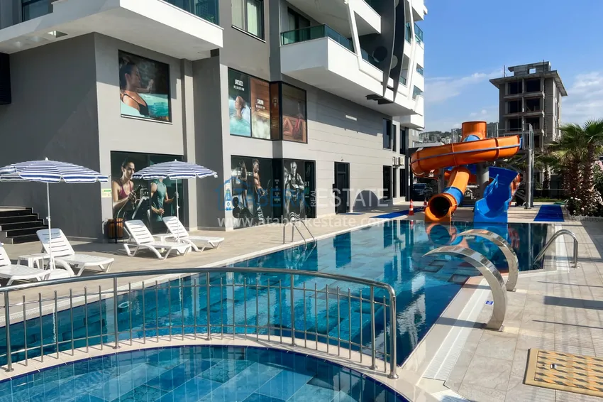 Apartament 2+1 z meblami i widokiem na morze w Alanyi, dzielnica Kargicak - nadaje się do obywatelstwa 12 