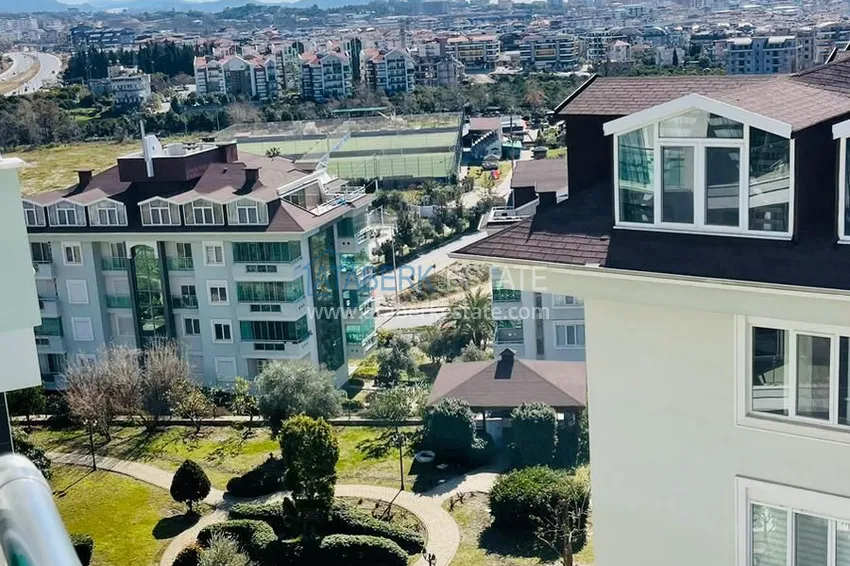 Kupuj  Penthouse pod klucz w Alanyi — 1+1, 80 m2 z przeszklonym balkonem w rezydencji premium, dzielnica Oba 12 